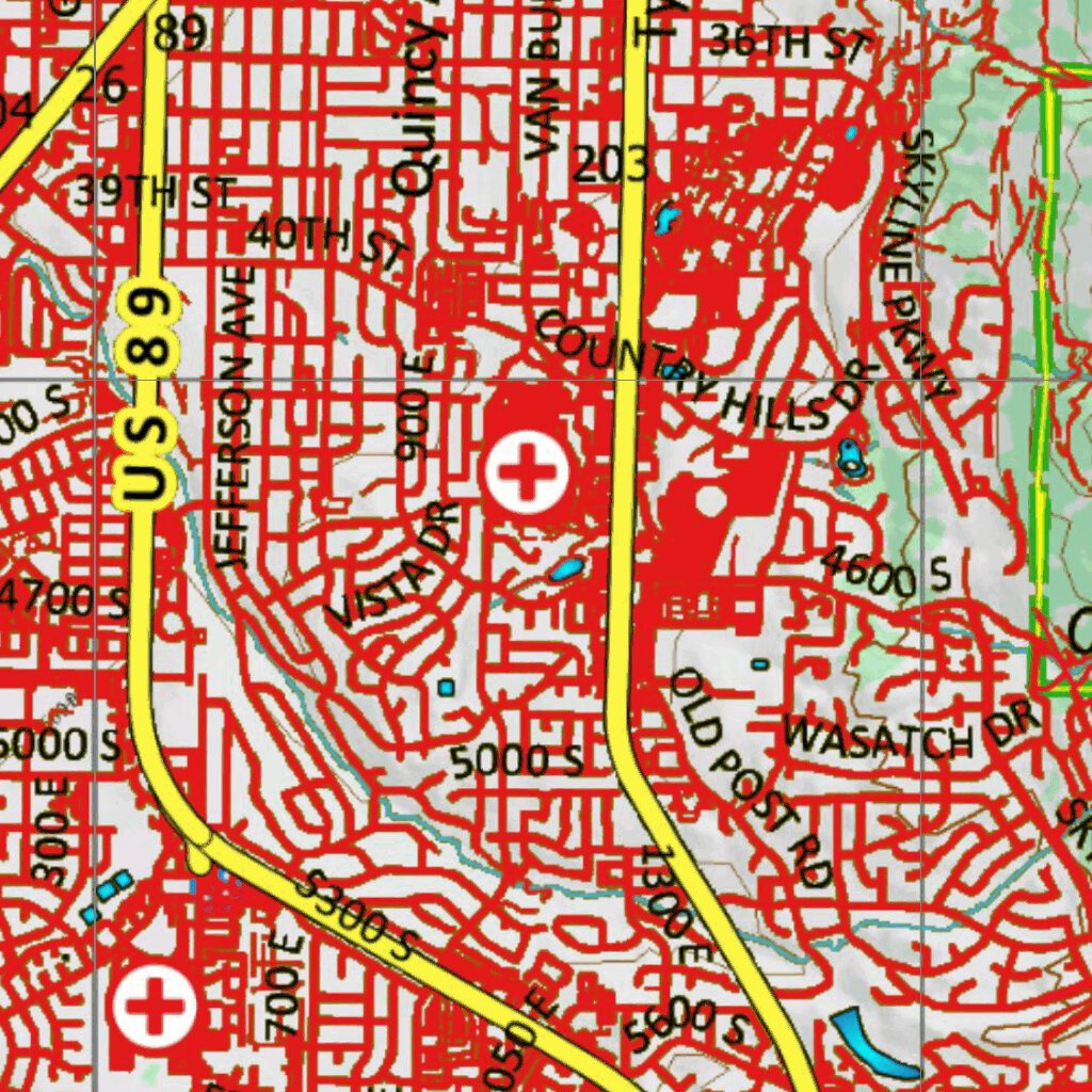 UT Ogden Extended Archery Area 280 Topo Map by Utah HuntData LLC ...