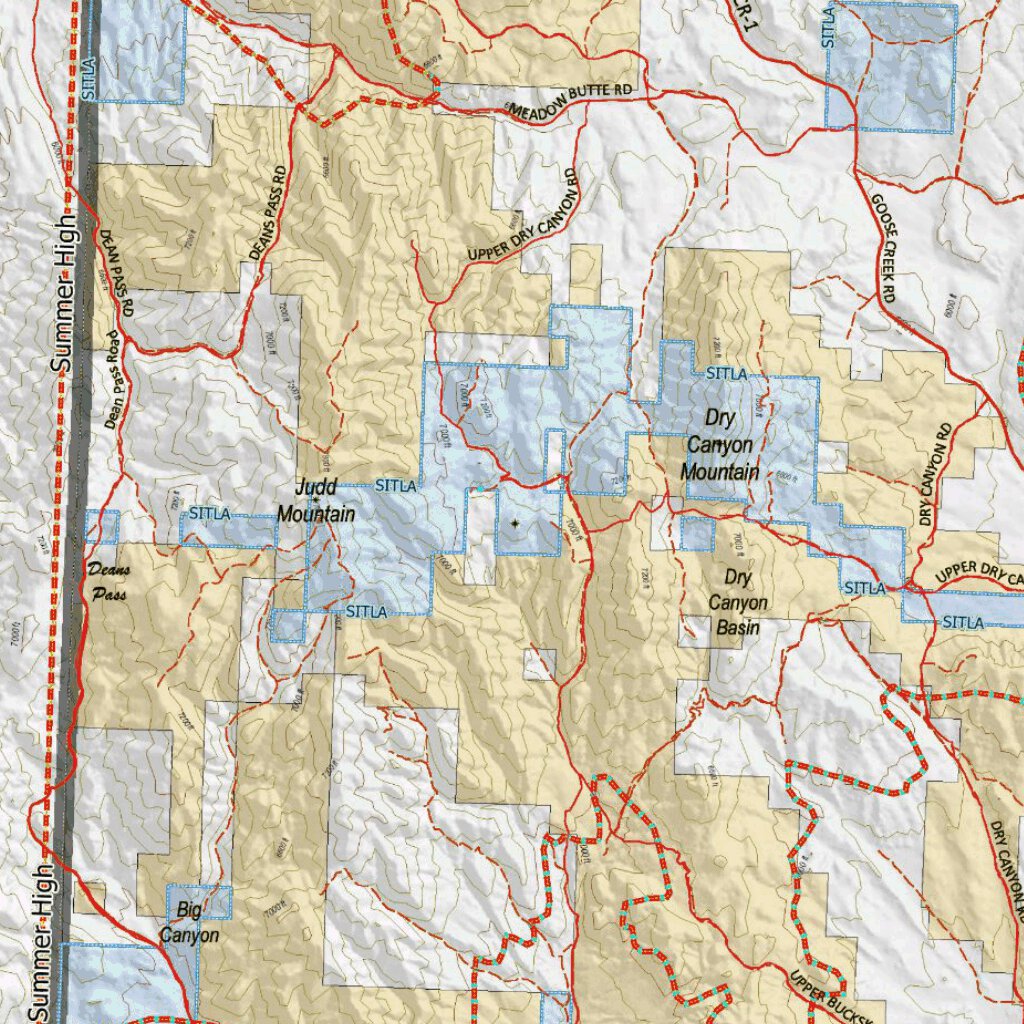 UT Box Elder West 755 Hybrid Mule Deer Map by Utah HuntData LLC ...