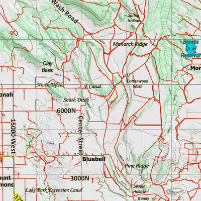 UT South Slope Bonanza Vernal Yellowstone Topo 120k Preview 2