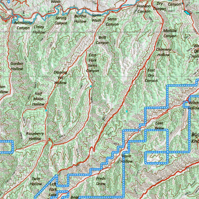 UT South Slope Bonanza Vernal Yellowstone Topo 120k Preview 3