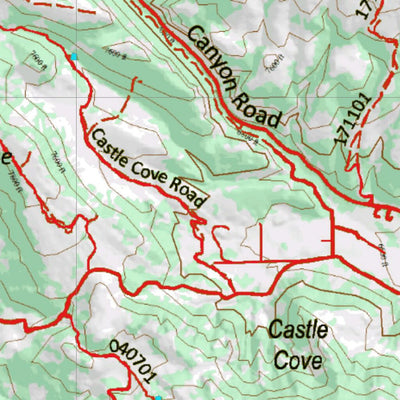 UT North Slope South Slope High Uintas Leidy Peak 147 Topo Preview 3