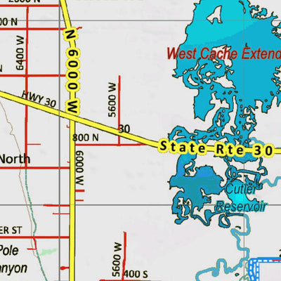 UT West Cache Extended Archery Area 313 Topo Preview 2