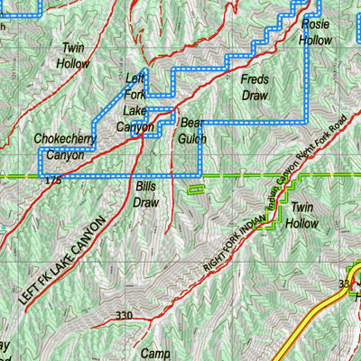 UT Wasatch Mtns 222 Topo Preview 3