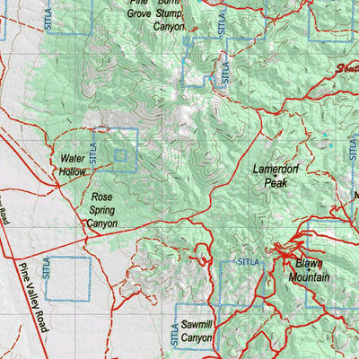 UT Southwest Desert South 872 Topo Preview 2
