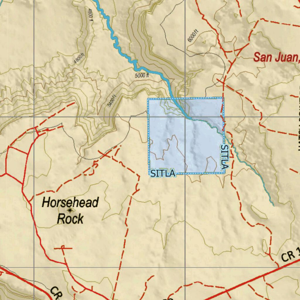 UT San Juan Lockhart 307 Hybrid MDeer Map by Utah HuntData LLC | Avenza ...