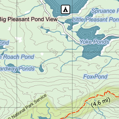 Maine AT Trail Map #13: Crawford Pond Preview 3