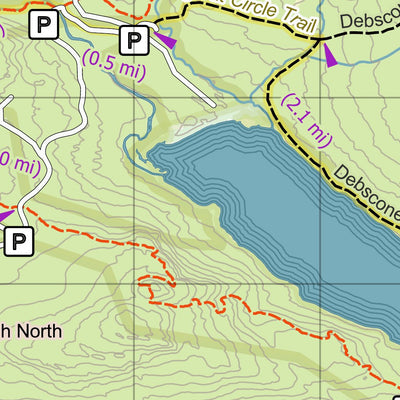 Maine AT Trail Map #14: Nahmakanta & Debsconeag Preview 3