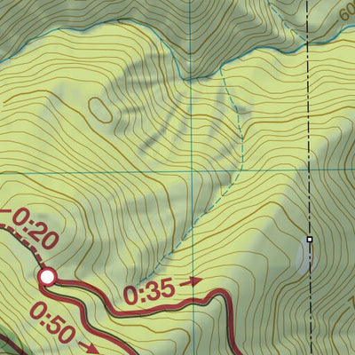Yasuto-yama 安戸山 Hiking Map (Kanto, Japan) 1:20,000 Preview 2