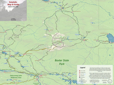 Katahdin Map & Guide Preview 1