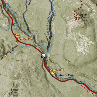 Crater Lake National Park - Visitor Map Preview 3