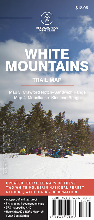 AMC White Mountains Trail Map 4: Moosilauke-Kinsman Ridge Preview 1