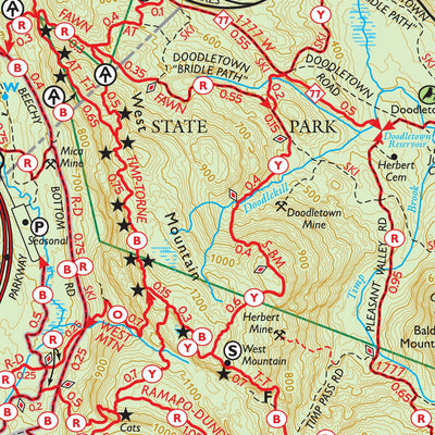 Harriman-Bear Mountain (Combined Map) : 2023 : Trail Conference Preview 3
