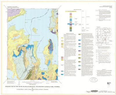 Geologic map of the Frank Island quadrangle, Yellowstone National Park, Wyoming Preview 1