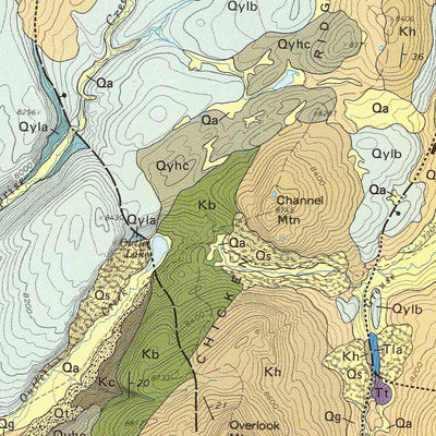 Geologic map of the Frank Island quadrangle, Yellowstone National Park, Wyoming Preview 3
