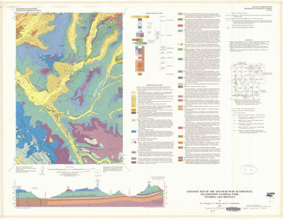 Geologic map of the Abiathar Peak quadrangle, Yellowstone National Park, Wyoming and Montana Preview 1