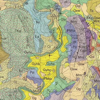 Geologic map of the Grassy Lake Reservoir quadrangle, Yellowstone National Park Preview 3