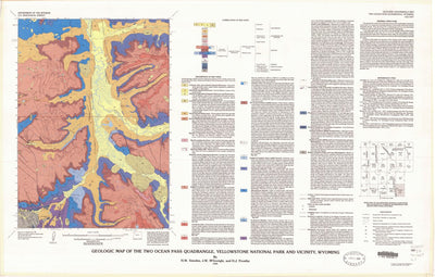 Geologic map of the Two Ocean Pass quadrangle, Yellowstone National Park and vicinity, Wyoming Preview 1