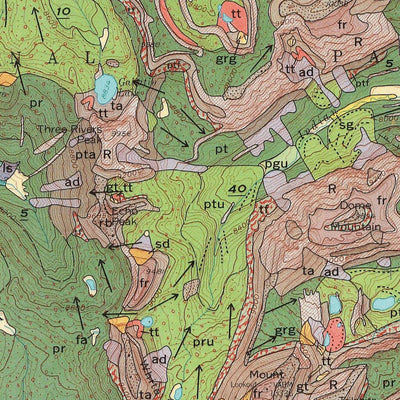 Surficial geologic map of the Mount Holmes quadrangle, Yellowstone National Park Preview 3