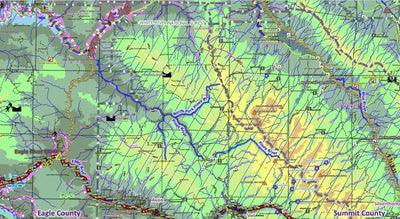 3 Map Geologic Bundle for Colorado: (1) Geology, (2) Public lands, (3) Exploration/sightseeing Preview 2