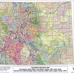 3 Map Geologic Bundle for Colorado: (1) Geology, (2) Public lands, (3) Exploration/sightseeing Preview 1