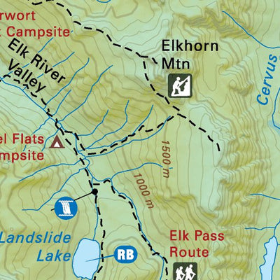 VIBC33 Upper Campbell Lake - Vancouver Island BC Topo Preview 3
