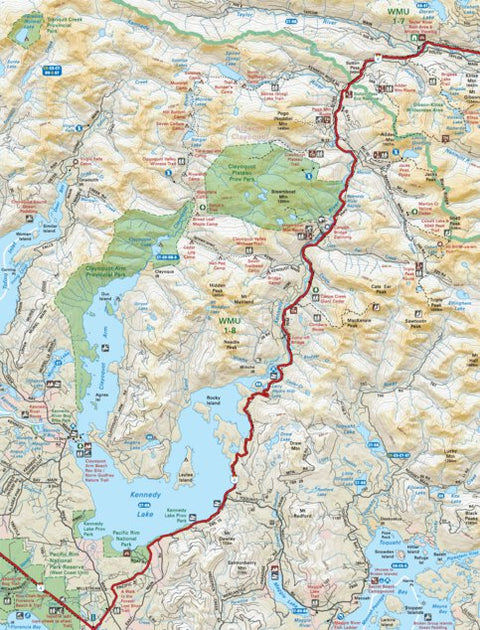 VIBC15 Kennedy Lake - Vancouver Island BC Topo Preview 1