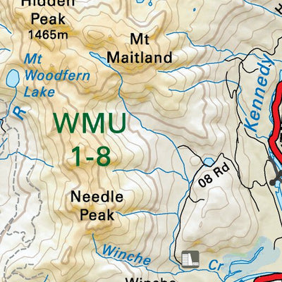 VIBC15 Kennedy Lake - Vancouver Island BC Topo Preview 2
