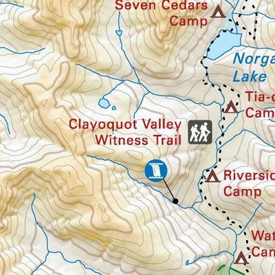 VIBC15 Kennedy Lake - Vancouver Island BC Topo Preview 3