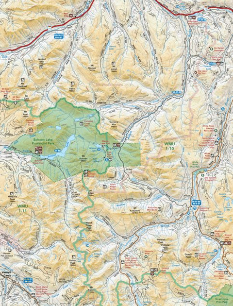VIBC40 Schoen Lake Provincial Park - Vancouver Island BC Topo Preview 1