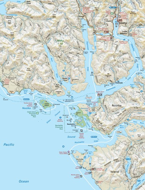 VIBC30 Zeballos - Vancouver Island BC Topo Preview 1
