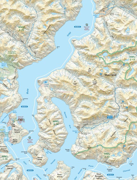 VIBC52 Ramsay Arm - Vancouver Island BC Topo Preview 1