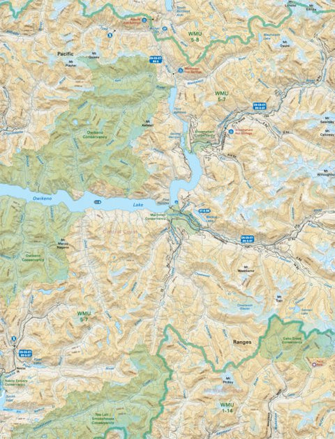 VIBC62 Owikeno Lake - Vancouver Island BC Topo Preview 1
