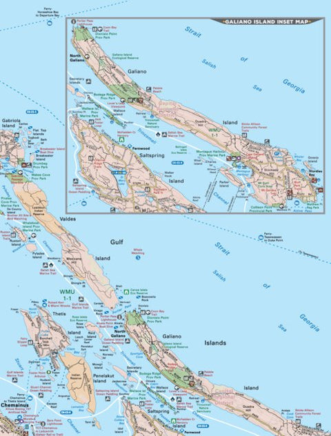 VIBC20 Galiano Island - Vancouver Island BC Topo Preview 1