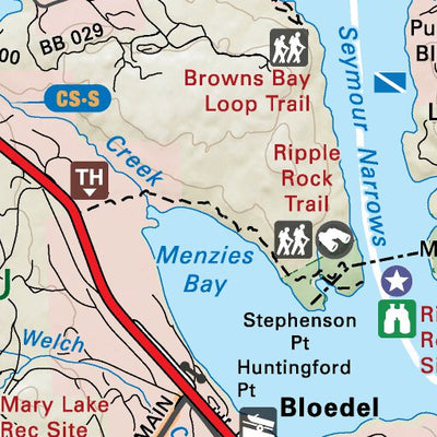 VIBC42 Campbell River - Vancouver Island BC Topo Preview 2