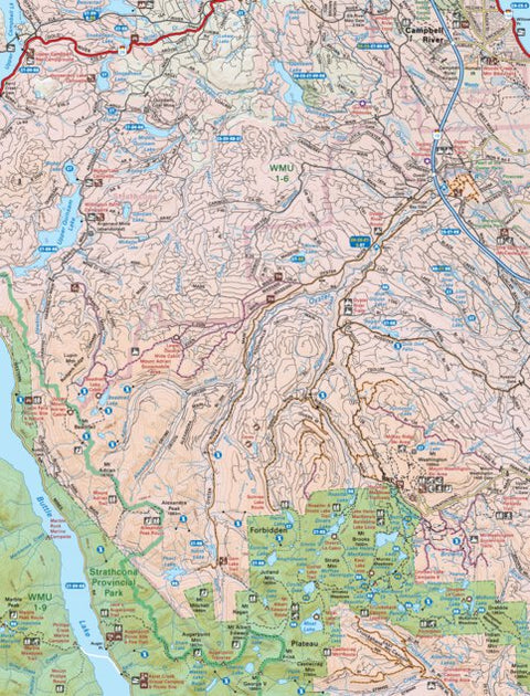 VIBC34 Mount Washington - Vancouver Island BC Topo Preview 1