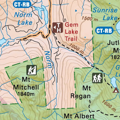 VIBC34 Mount Washington - Vancouver Island BC Topo Preview 3