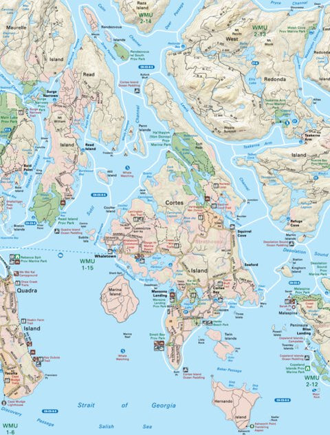 VIBC43 Cortes Island - Vancouver Island BC Topo Preview 1