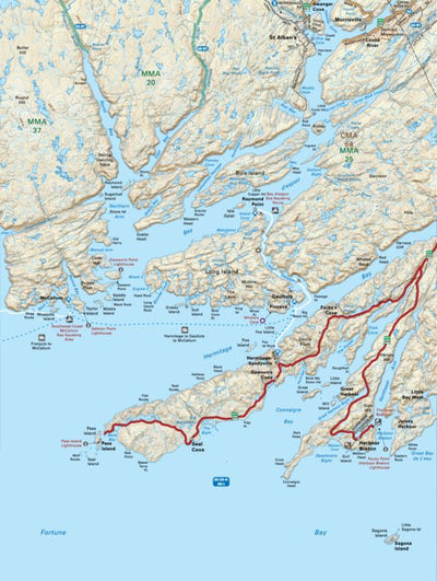 NLNL12 Harbour Breton Newfoundland and Labrador Topo Preview 1