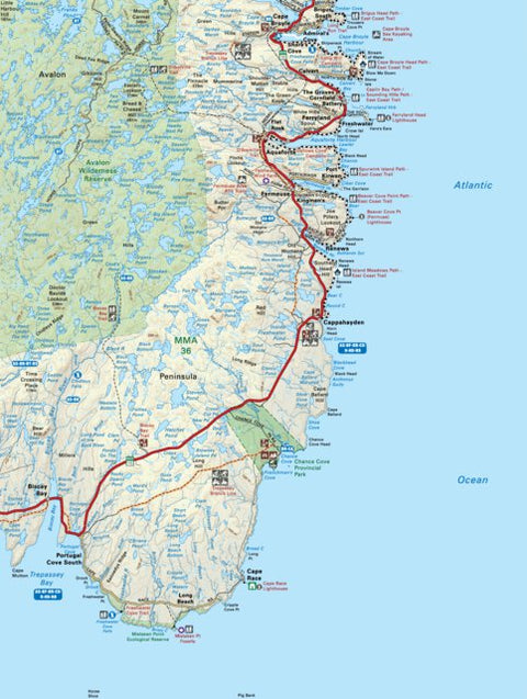 NLNL06 Chance Cove Newfoundland and Labrador Topo Preview 1