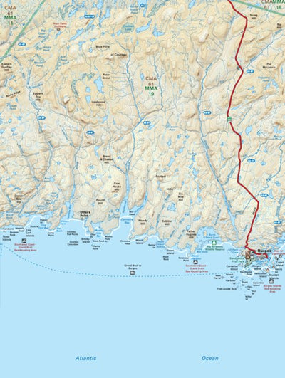NLNL09 Burgeo Newfoundland and Labrador Topo Preview 1
