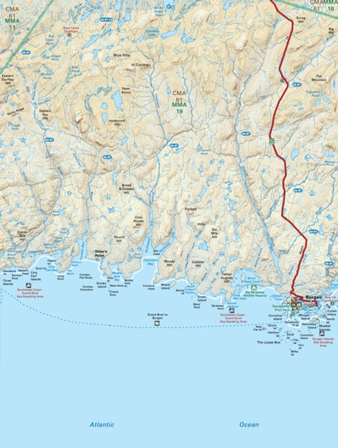 NLNL09 Burgeo Newfoundland and Labrador Topo Preview 1