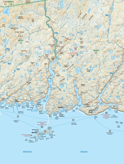 NLNL10 Ramea Newfoundland and Labrador Topo Preview 1