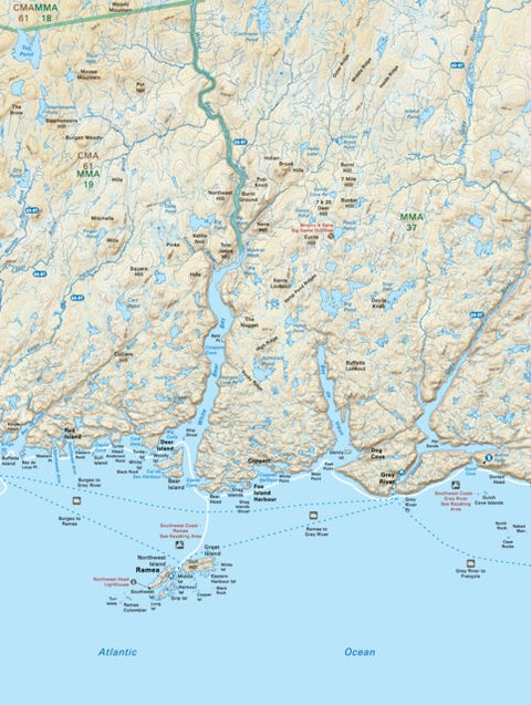 NLNL10 Ramea Newfoundland and Labrador Topo Preview 1