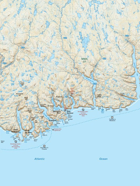 NLNL11 Francois Newfoundland and Labrador Topo Preview 1