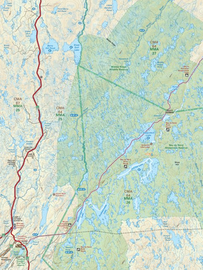NLNL24 Kaegudeck Lake Newfoundland and Labrador Topo Preview 1
