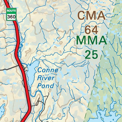 NLNL24 Kaegudeck Lake Newfoundland and Labrador Topo Preview 3