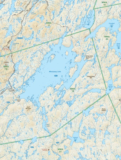 NLNL22 Meelpaeg Lake Newfoundland and Labrador Topo Preview 1