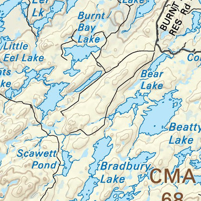 NLNL44 Botwood Newfoundland and Labrador Topo Preview 3