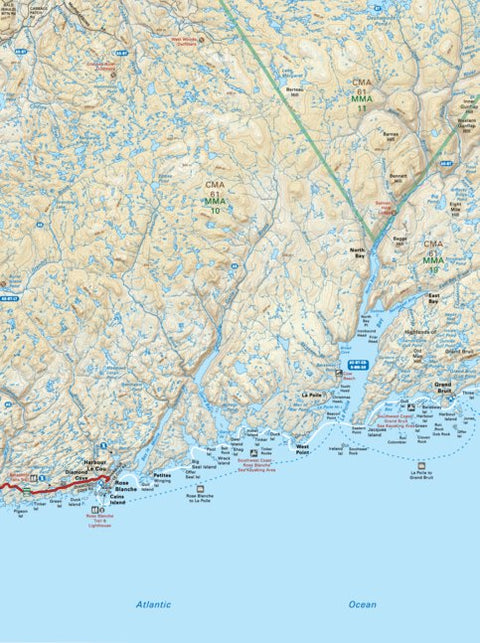 NLNL08 Rose Blanche Newfoundland and Labrador Topo Preview 1