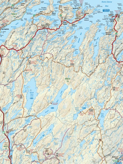 NLNL43 Robert's Arm Newfoundland and Labrador Topo Preview 1